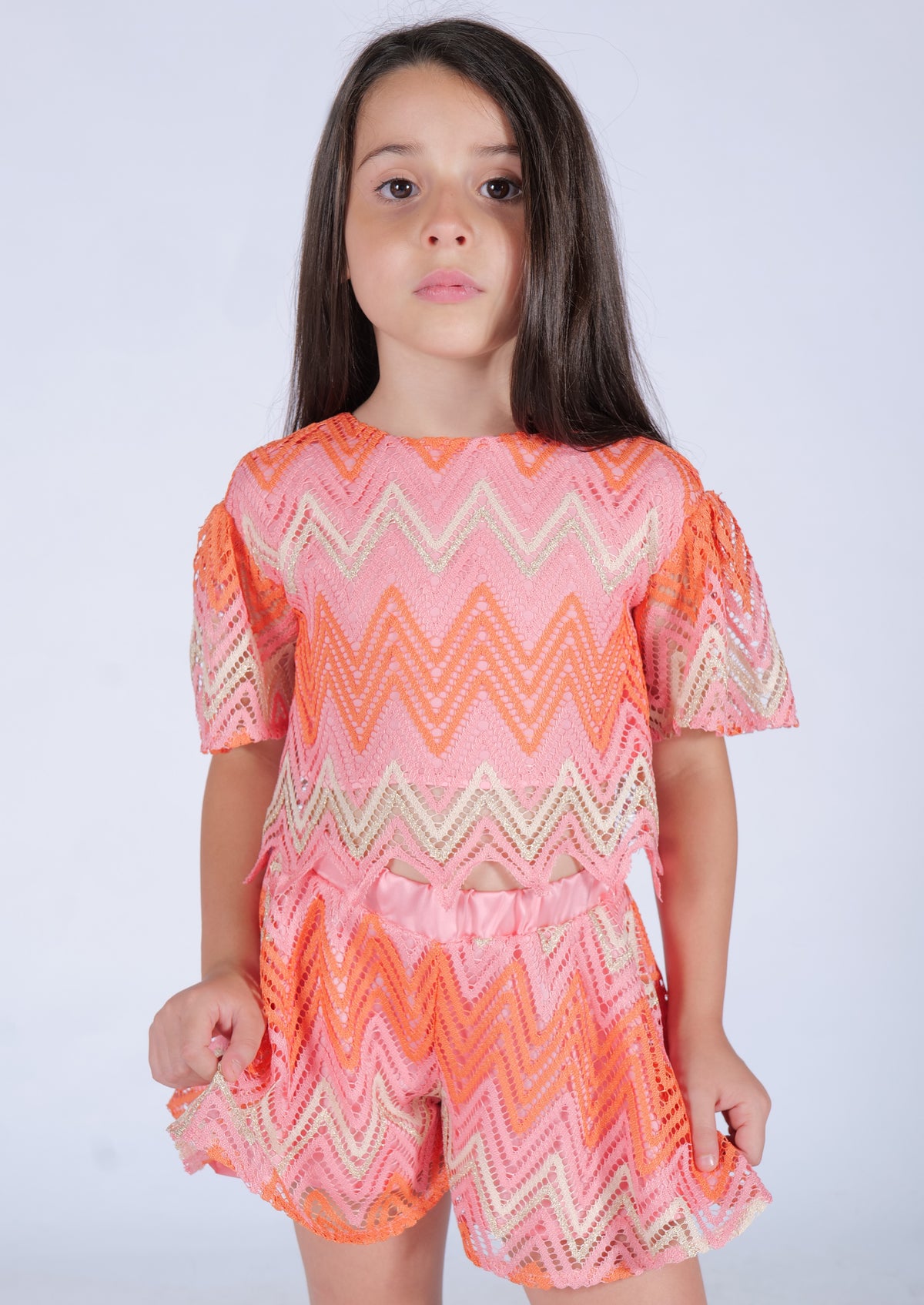 Blusa traforata Fun&Fun bambina