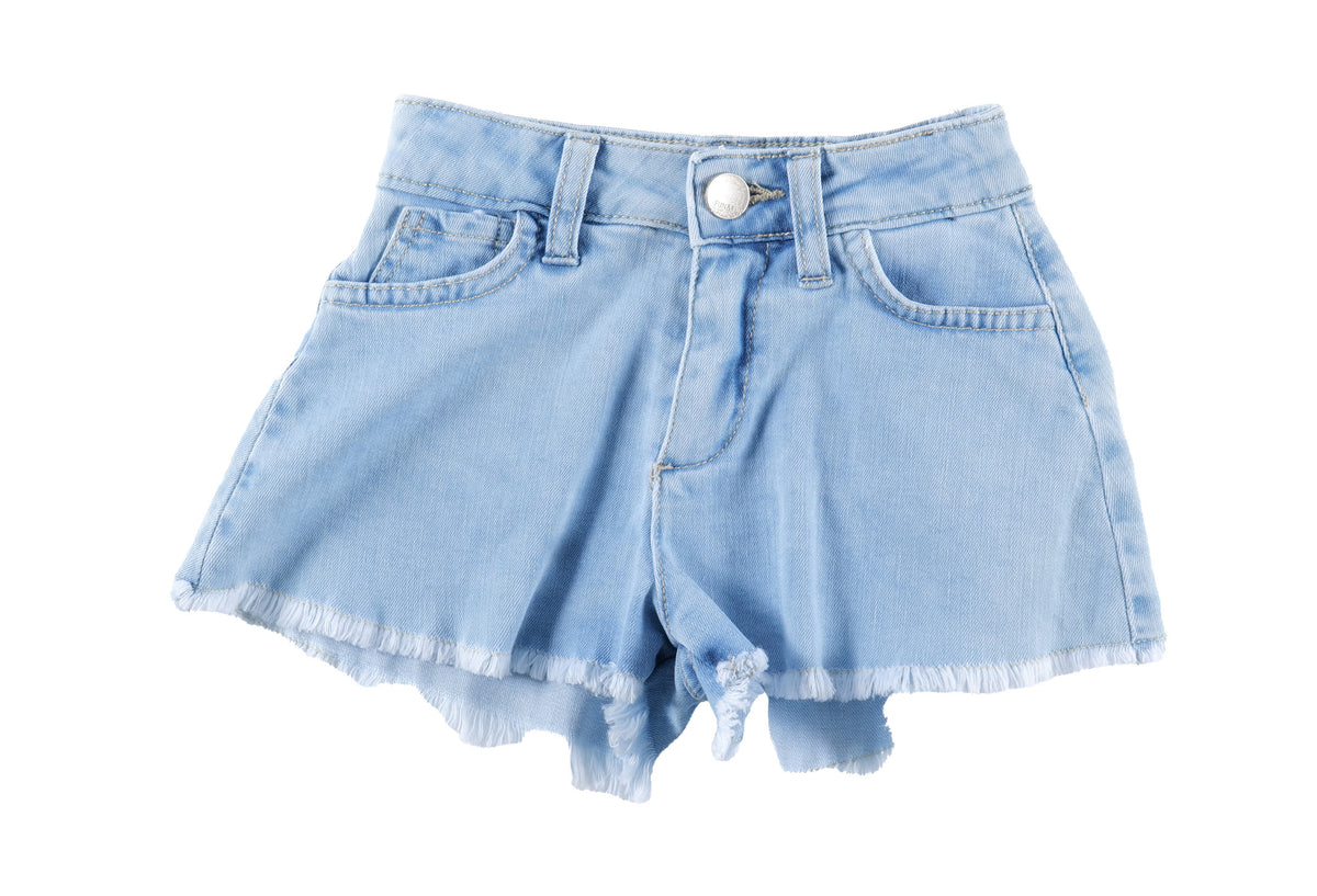 Short Denim Effetto Slavato Baby Fun&Fun bambina