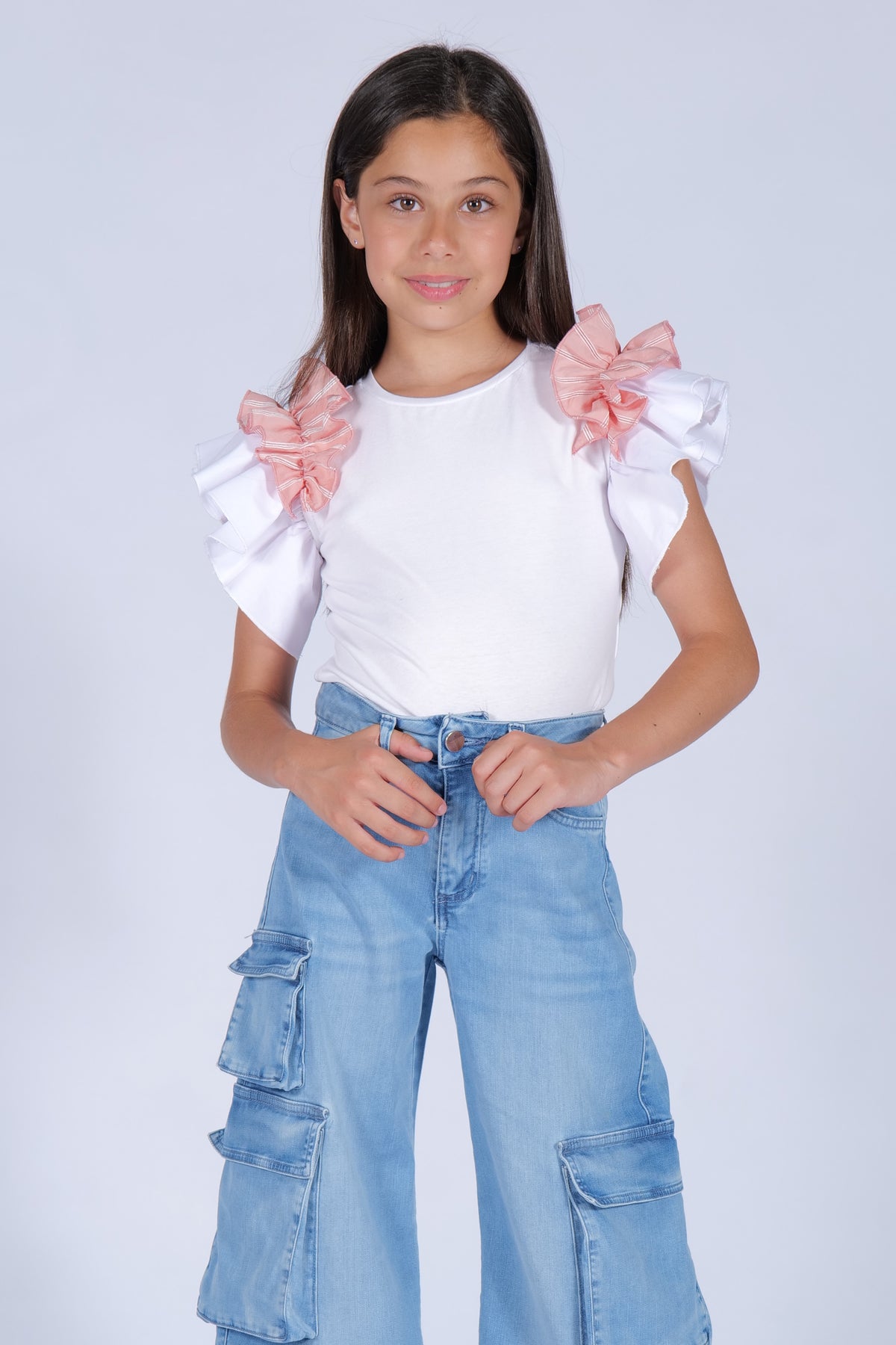Pantalone Cargo in HLove bambina