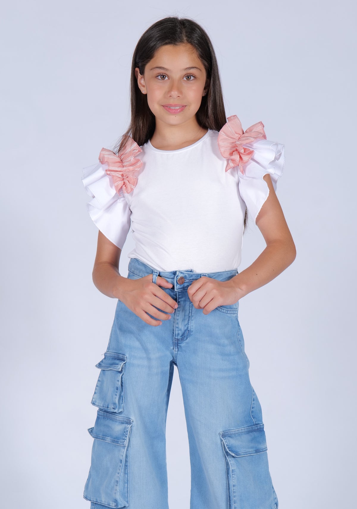 Pantalone Cargo in HLove bambina