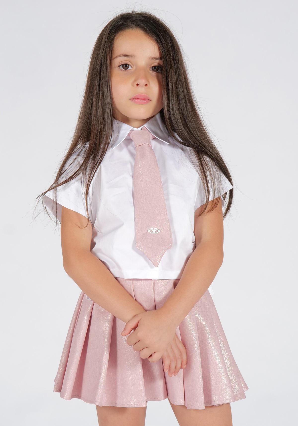 Camicia cotone colletto maniche corte Fun&Fun bambina