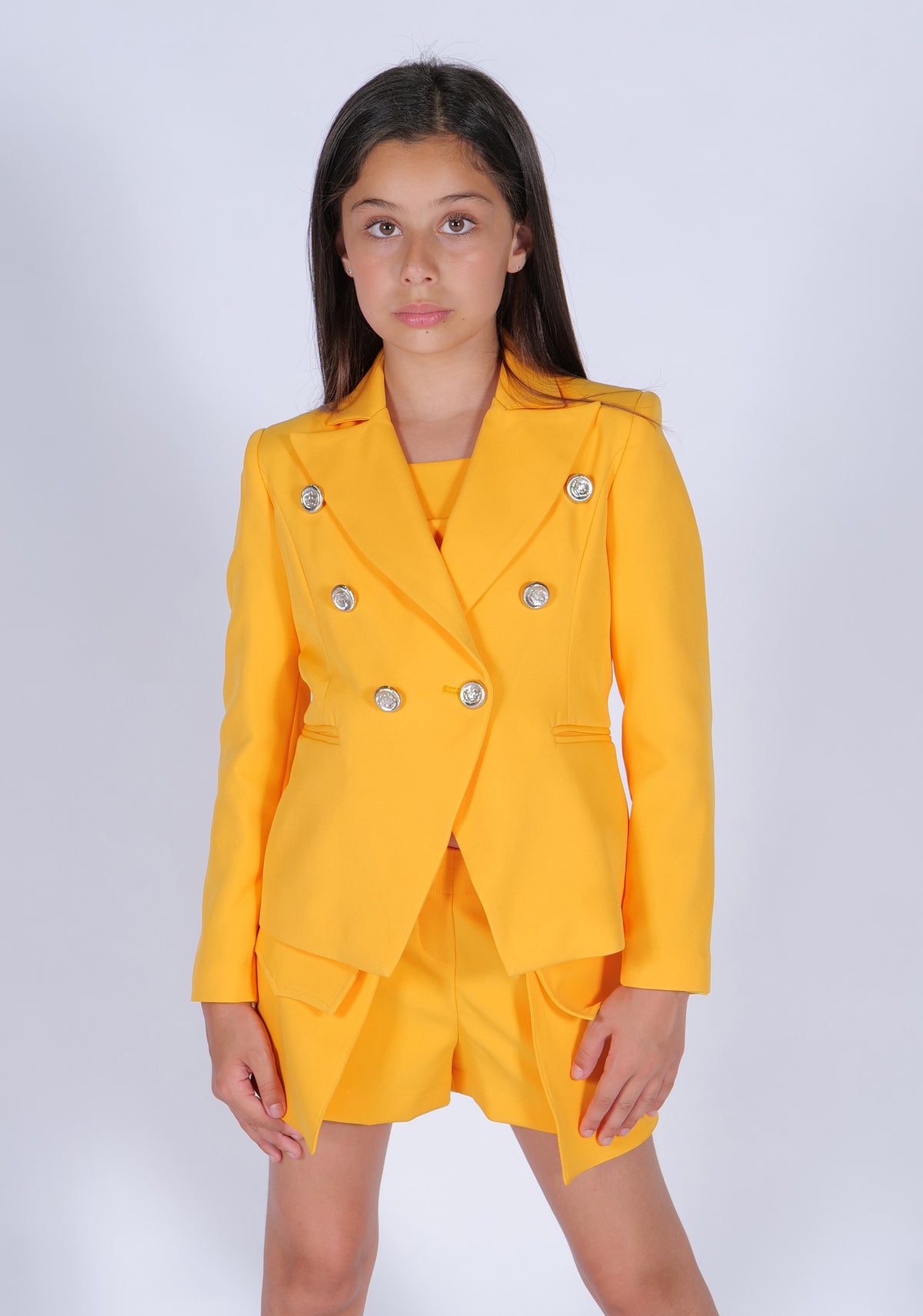 Giacca Colori Vivaci con Bottoni Decorativi HLove bambina