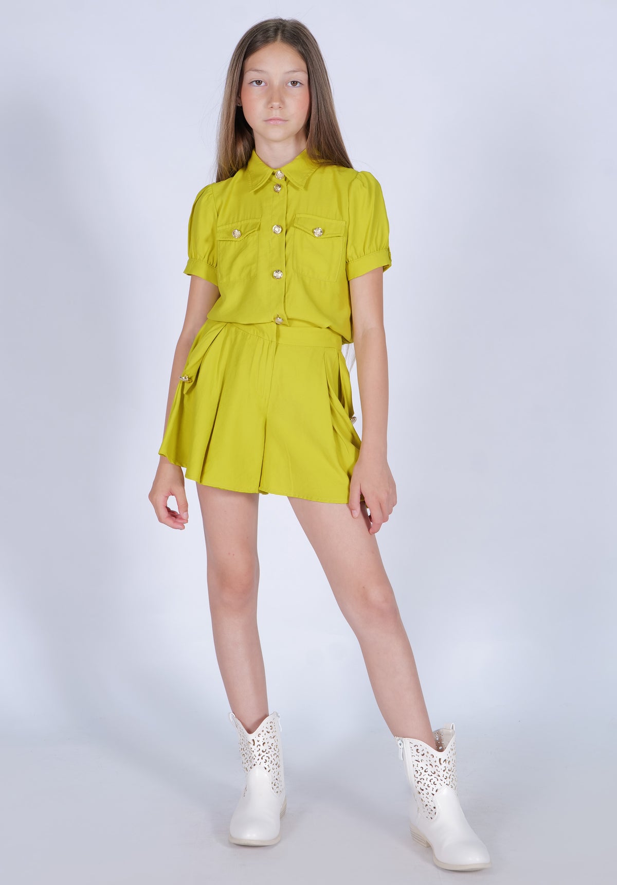 Camicia Made in Italy in Tessuto Morbido e Fresco HLove bambina