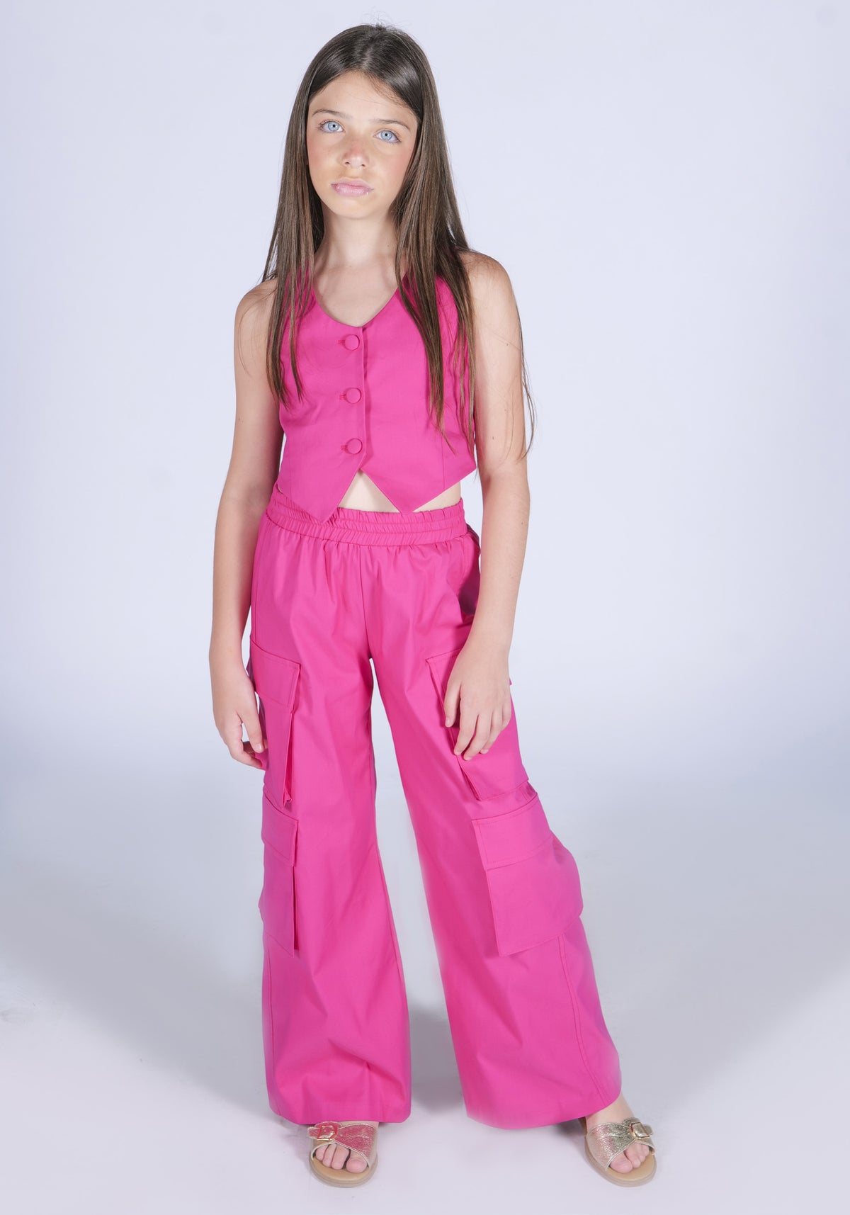 Gilet scollo a V sagomato Fun&Fun bambina