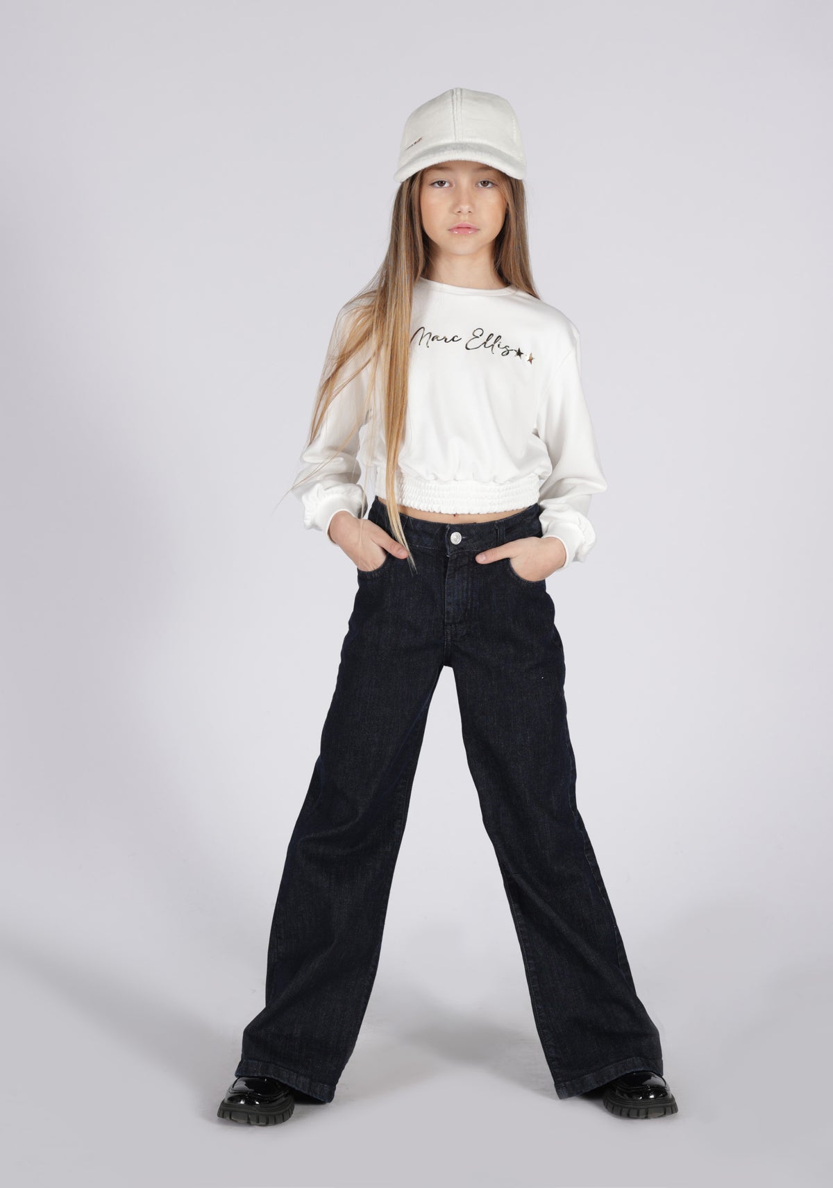 Jeans Blu Denim Marc Ellis bambina