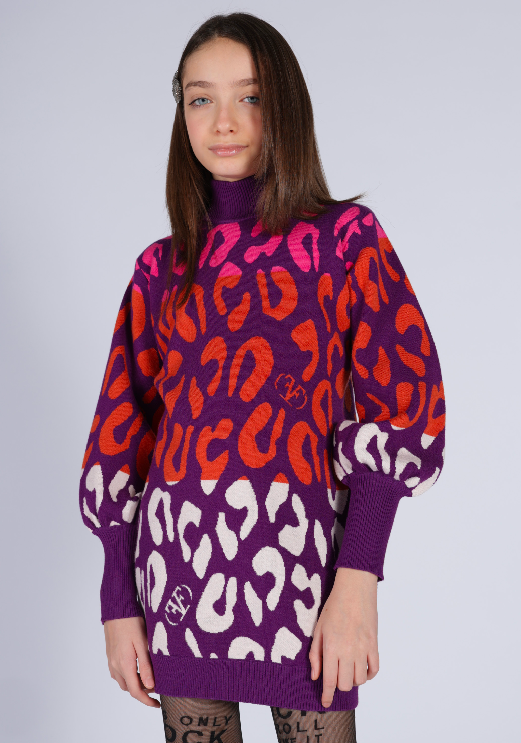 Abito maglia jacquard Fun&Fun bambina