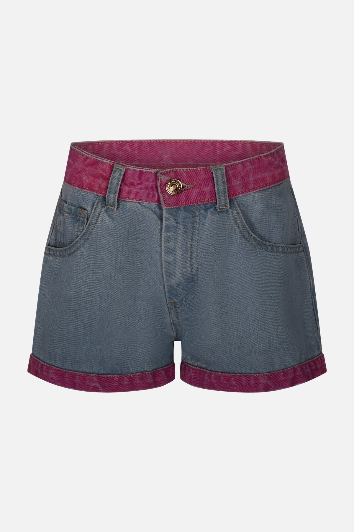 Short jeans fondo a contrasto Marc Ellis bambina Junior