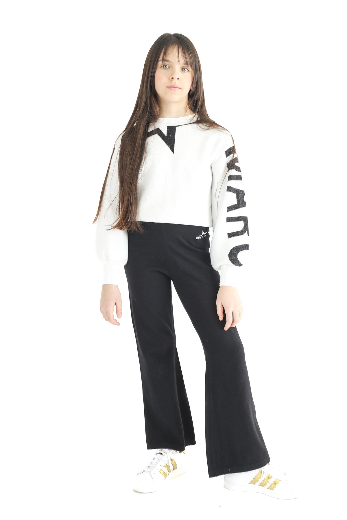 Pantalone a Zampa in Maglia Junior Marc Ellis Bambina - FW26