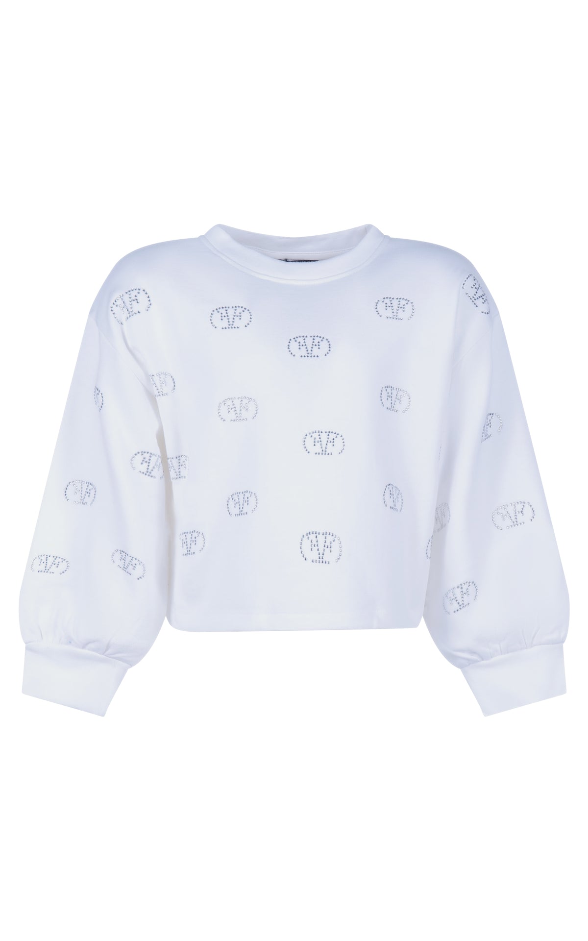 Felpa Colore Off White Fun&Fun bambina