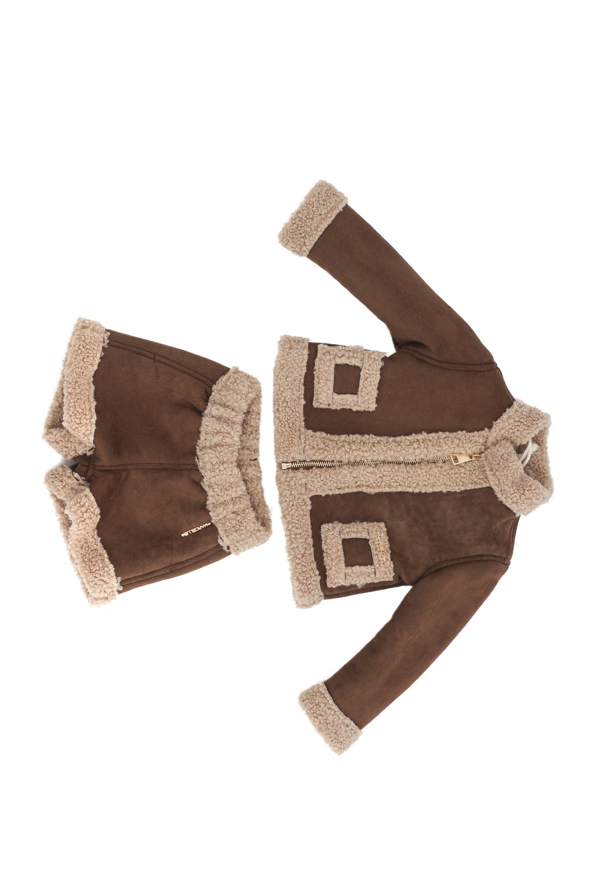 Giubbino Montone con Colletto Neonato Marc Ellis Bambina - FW26