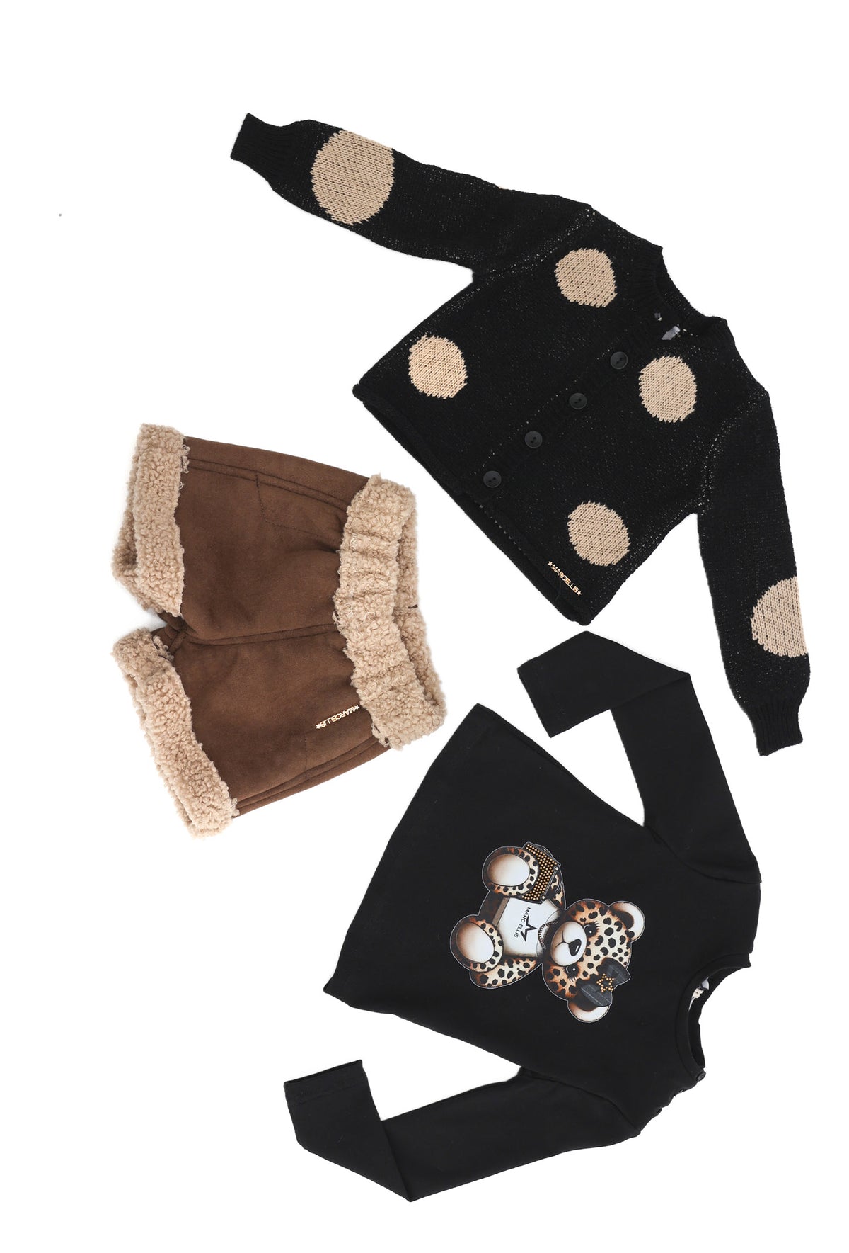 T-shirt in Cotone Girocollo con Stampa Neonato Marc Ellis Bambina - FW26