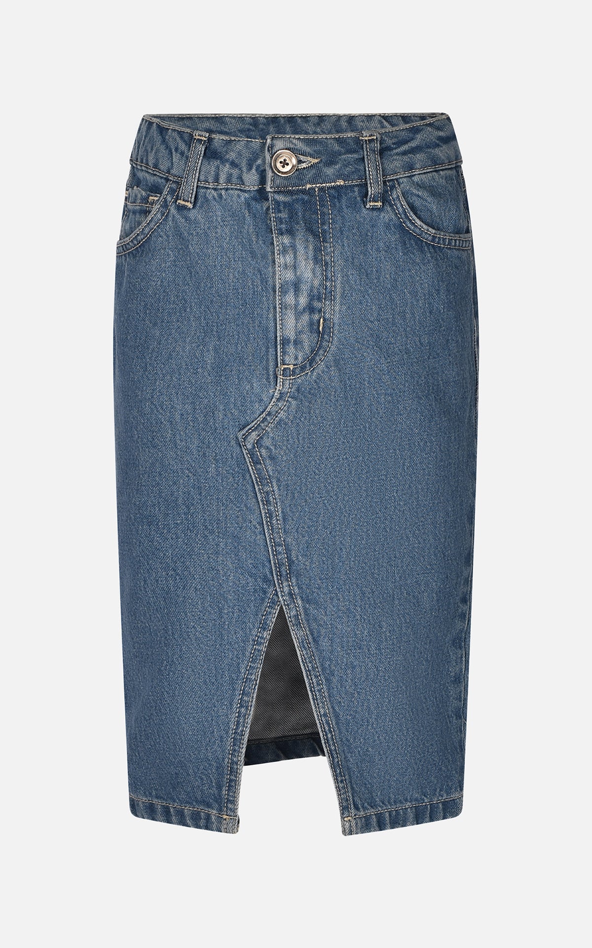 Gonna longuette in denim HLove bambina