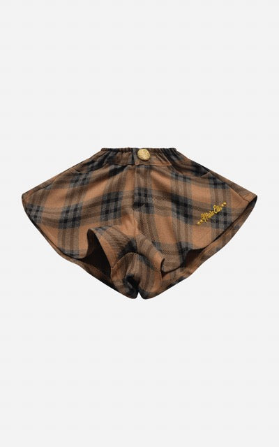 Short Gold Tartan Marc Ellis bambina