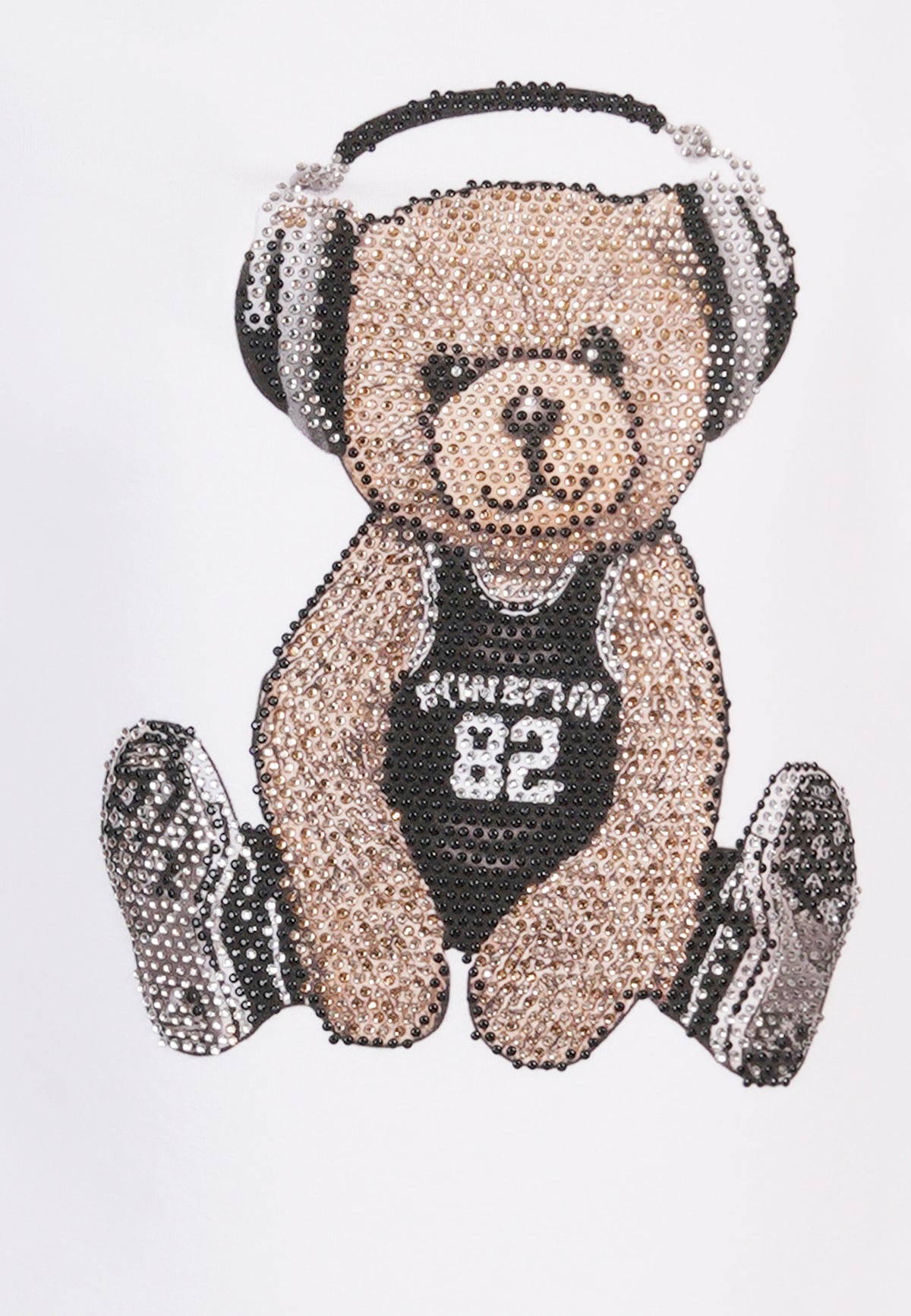 T-shirt in Cotone con Stampa Strass Junior Fun&Fun Bambina - FW26