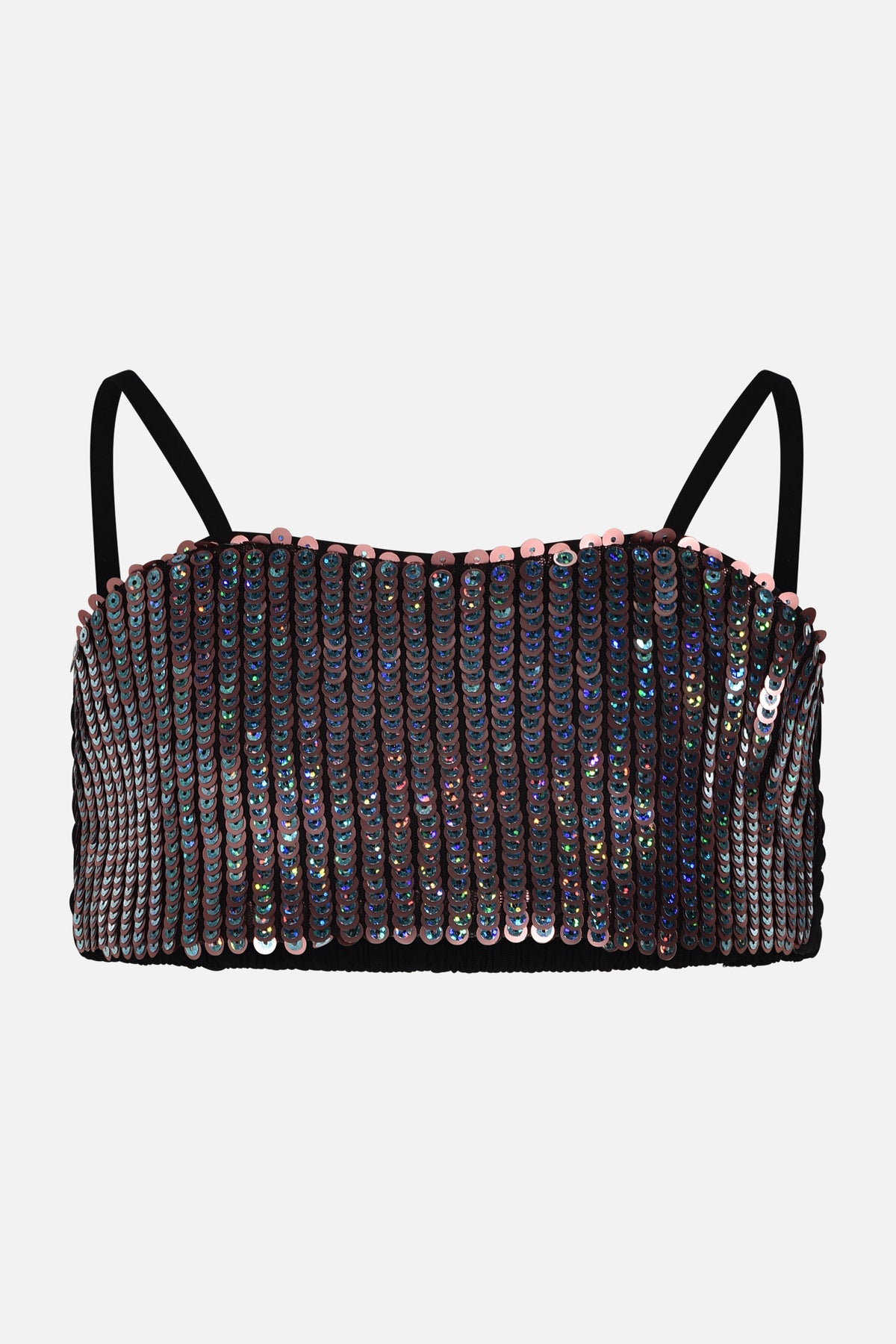 Top cropped paillettes Junior Marc Ellis bambina