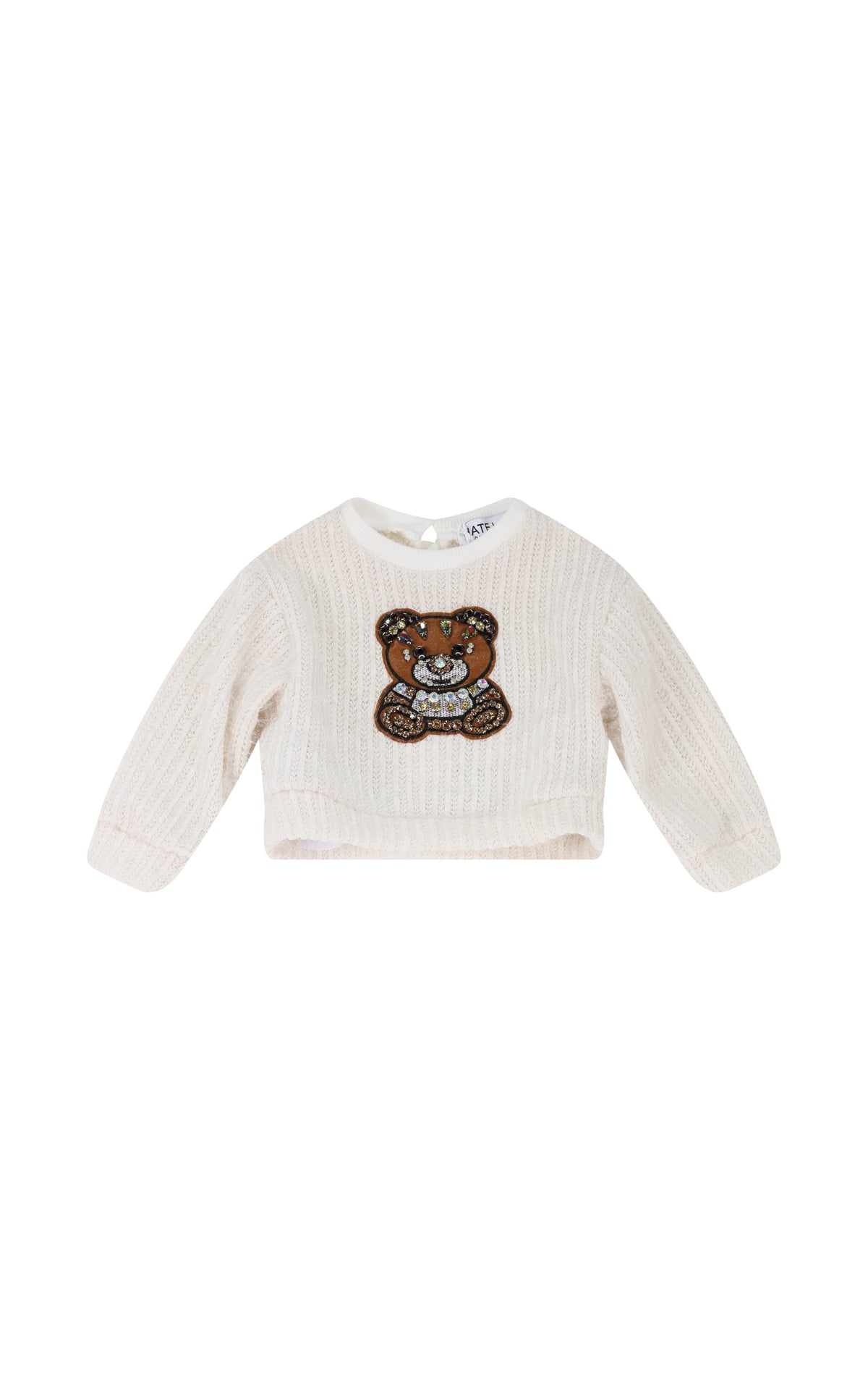 Maglia bianco e turchese neonata HLove bambina
