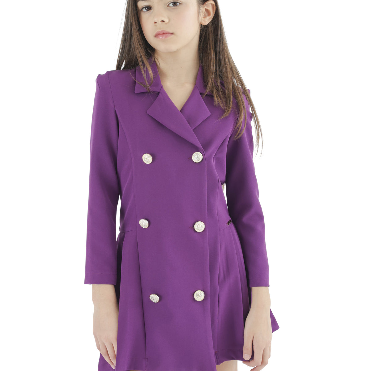 HLove Abito Viola e Burro Junior Bambina - FW26