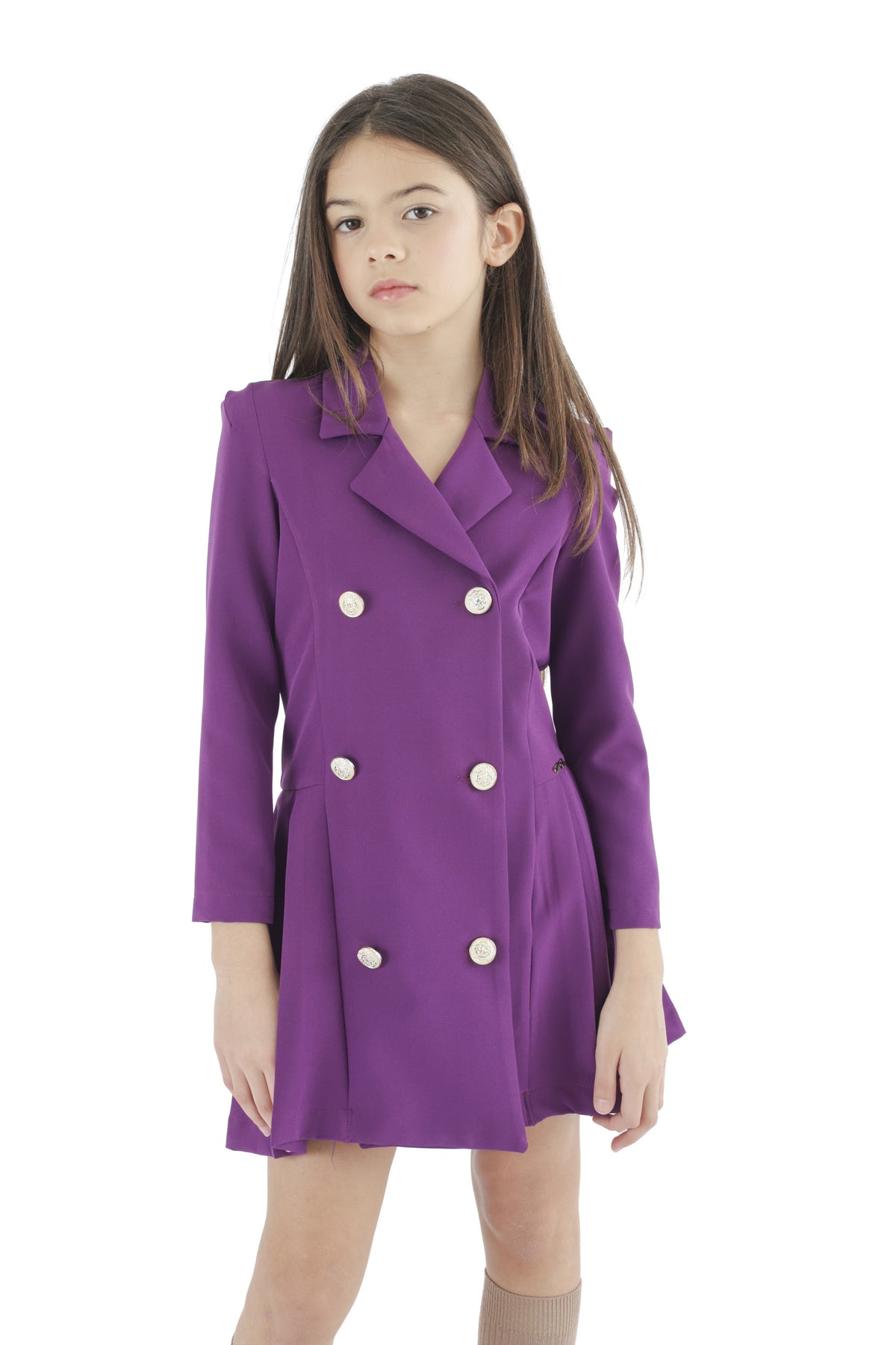 HLove Abito Viola e Burro Junior Bambina - FW26