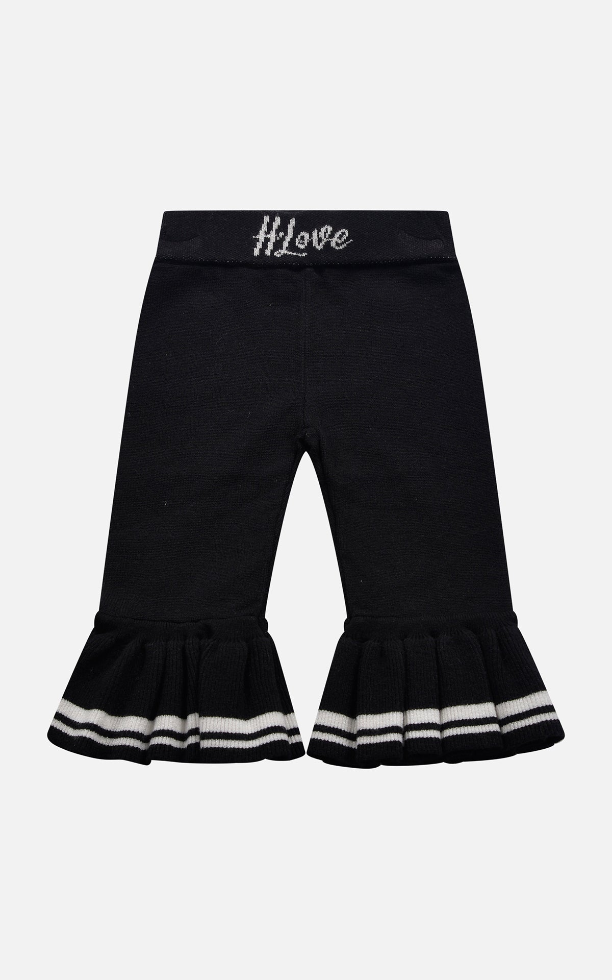 Pantalone bianco e nero HLove neonata