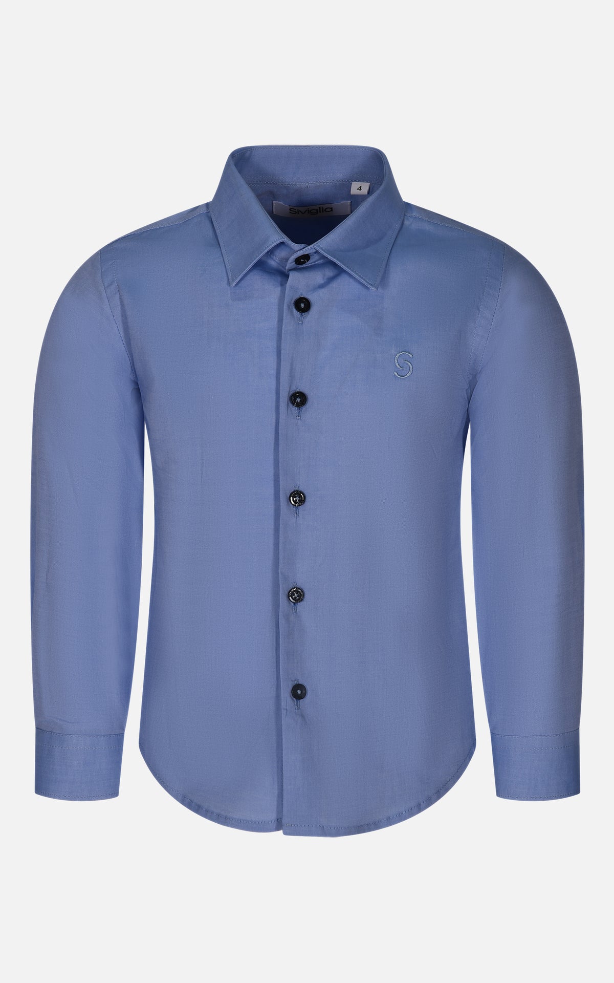 Camicia celeste e bianco Siviglia bambino
