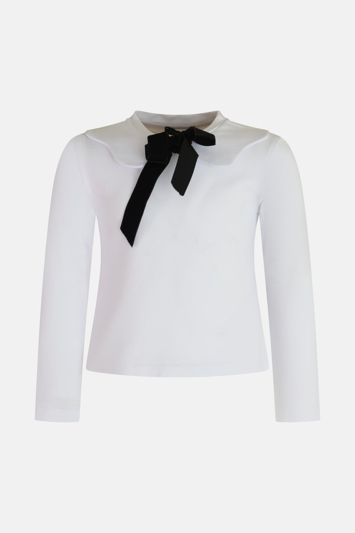 T-shirt in Cotone con Fiocco Removibile Baby Fun&Fun Chic Bambina - FW26