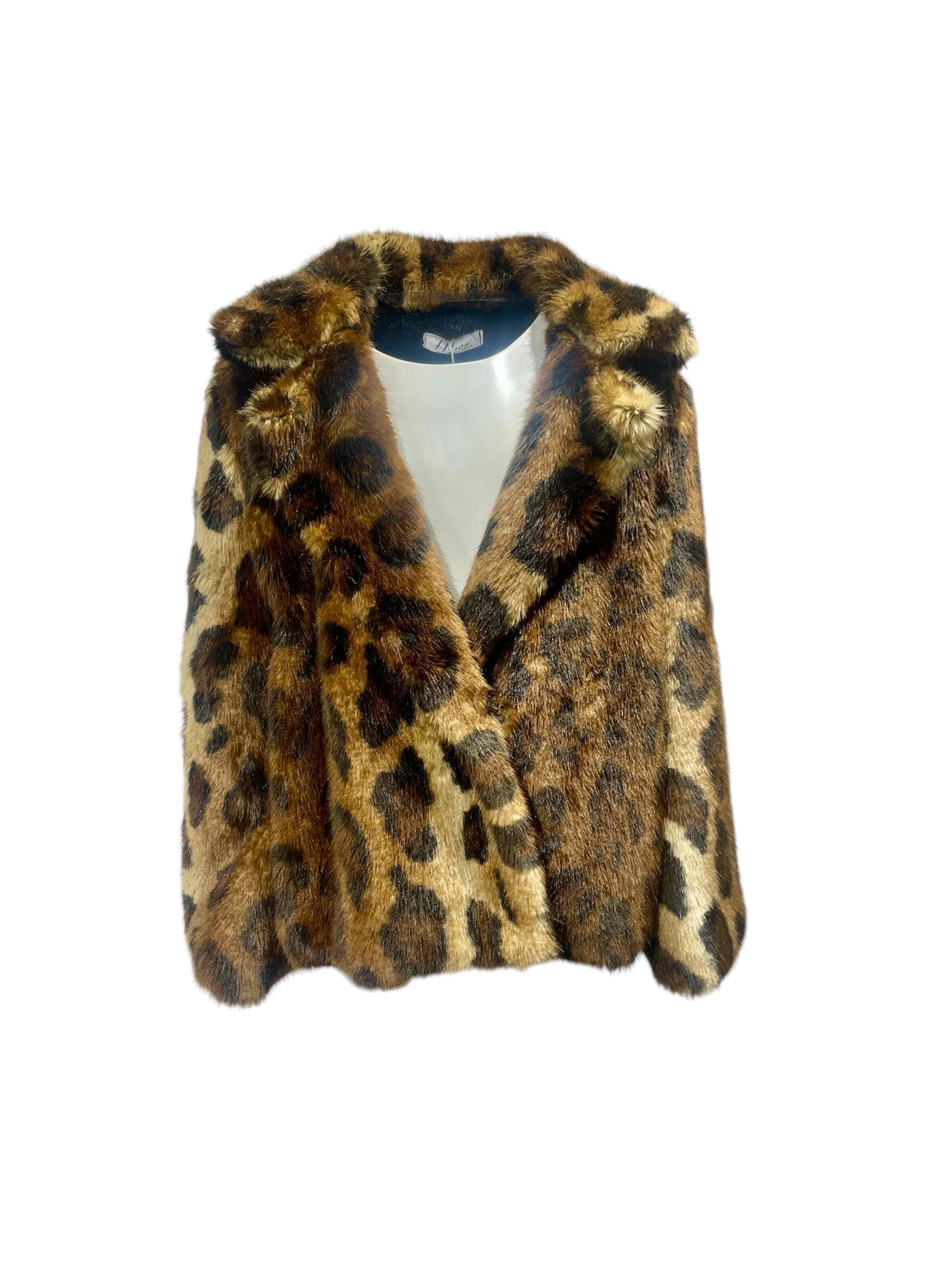 Giacca pelliccia maculato HLove bambina