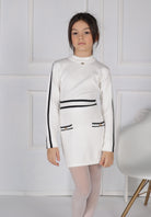 Abito Abitino in Lana Smacchinata con Collo Alto Fun&Fun bambina
