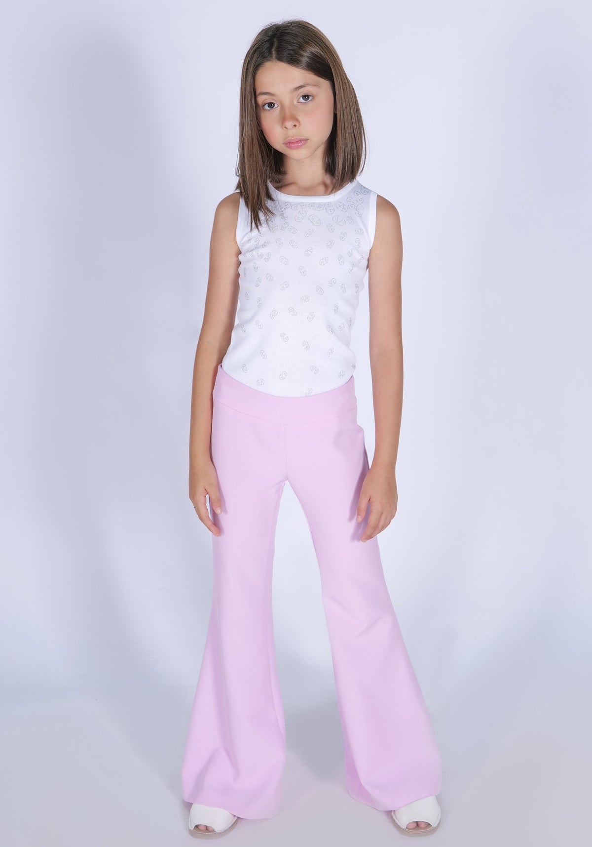 Pantalone tecnico orlo svasato Fun&Fun bambina