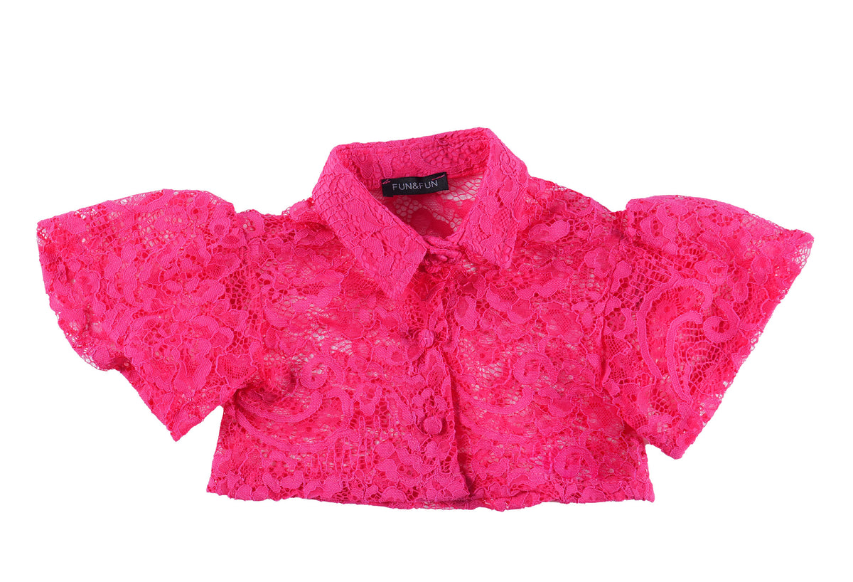 Blusa pizzo con fodera Fun&Fun baby bambina