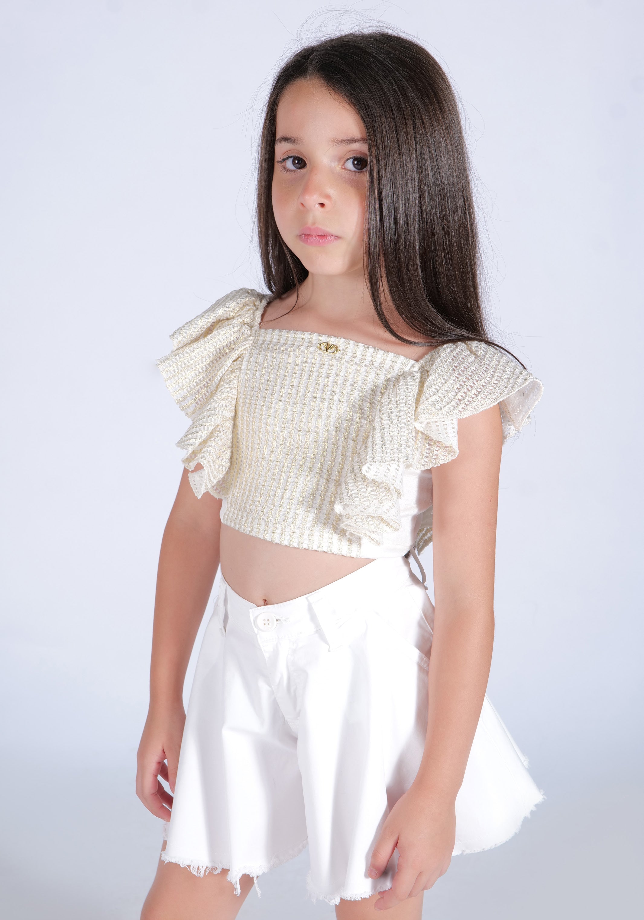Top traforato Fun&Fun bambina