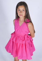 Abito scollo a V schiena scoperta Fun&Fun bambina