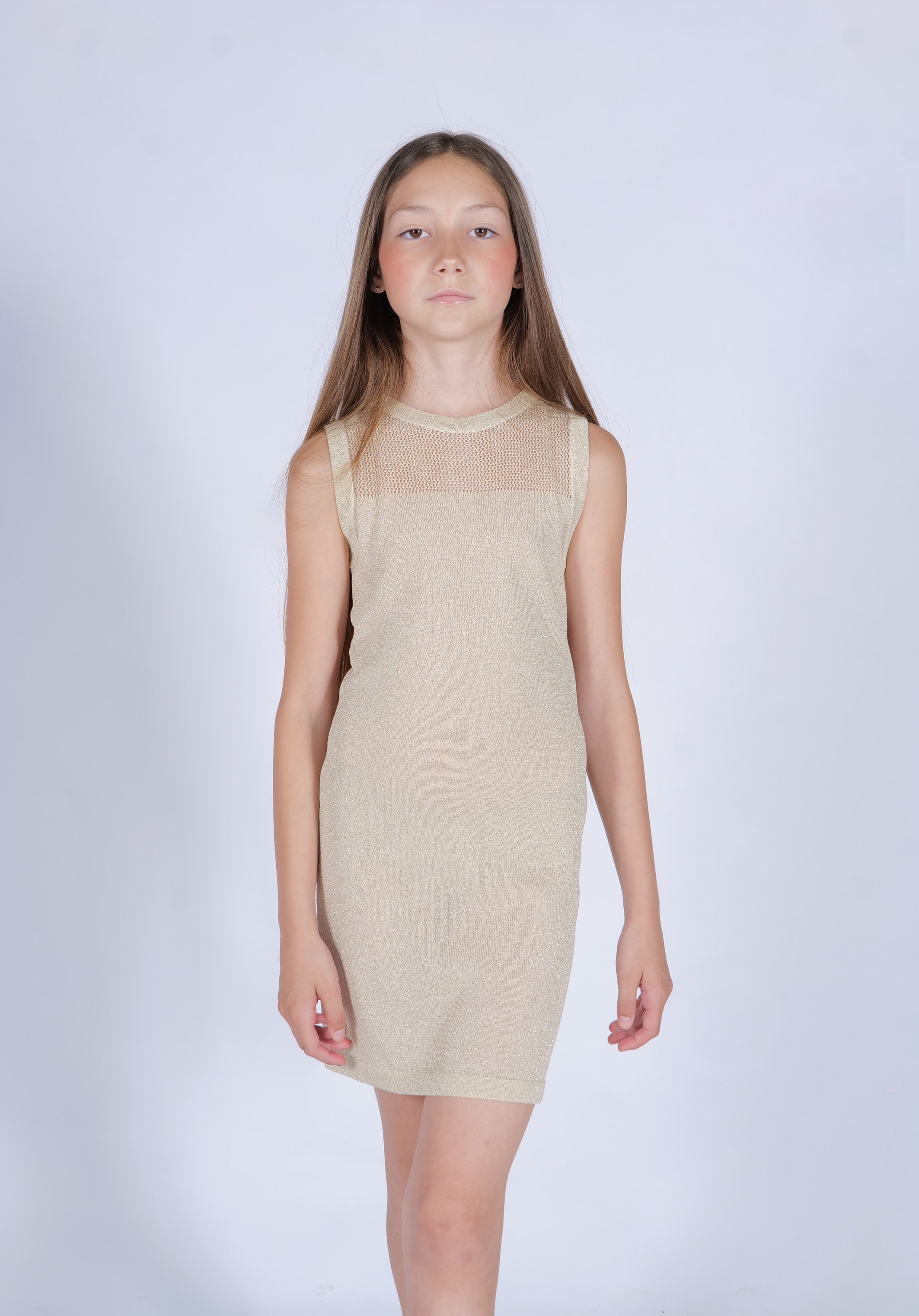 Abito Lurex Gold Fun&Fun Chic bambina