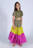 Top con Arricciatura e Spalle a Sbuffo HLove bambina
