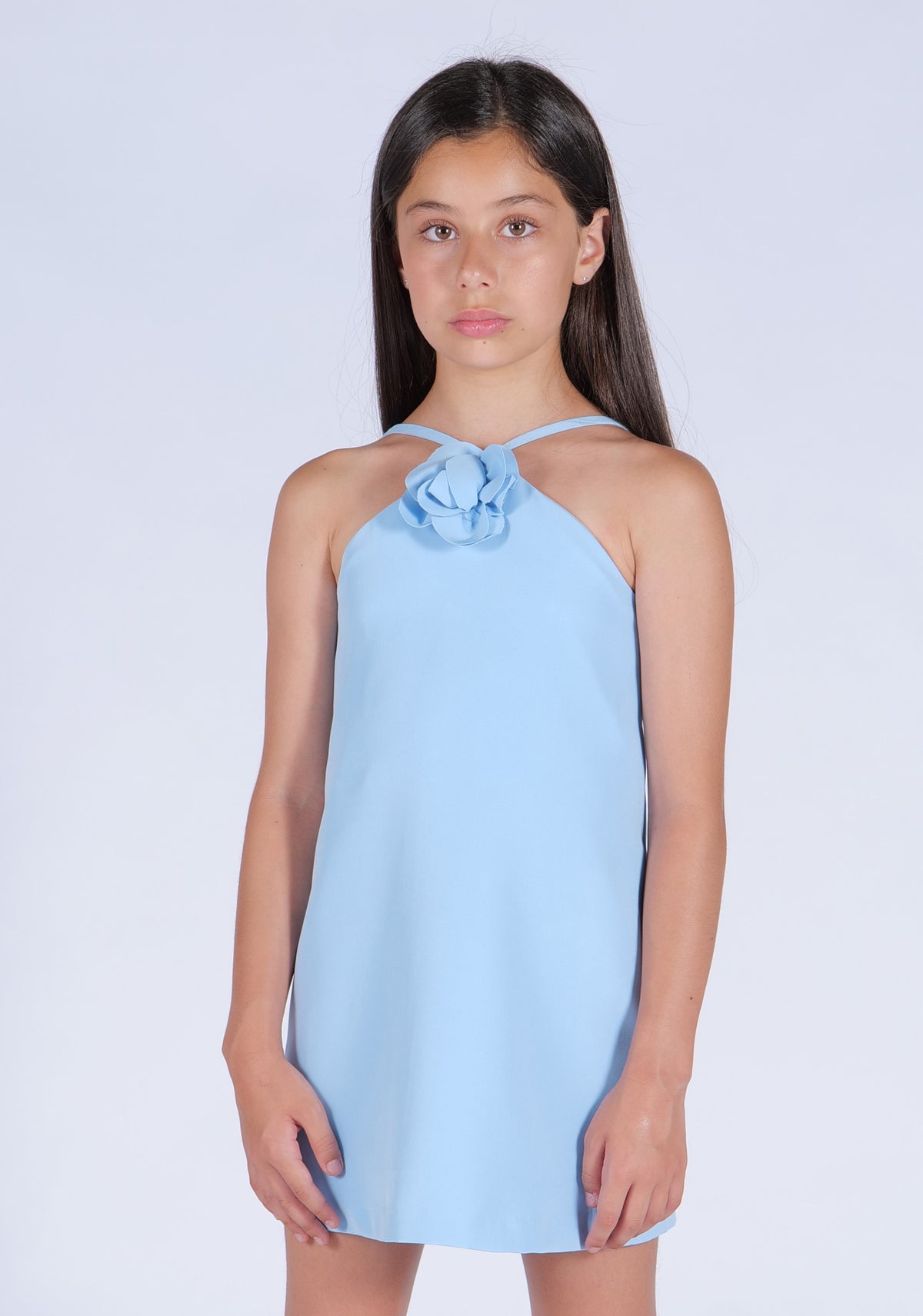 Abito Svasato Celeste Fun&Fun Chic bambina