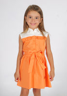 Abito cotone salmone Fun&Fun bambina