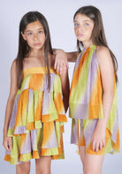 Abito Senza Spalline con Scollo Dritto Elasticizzato Fun&Fun bambina