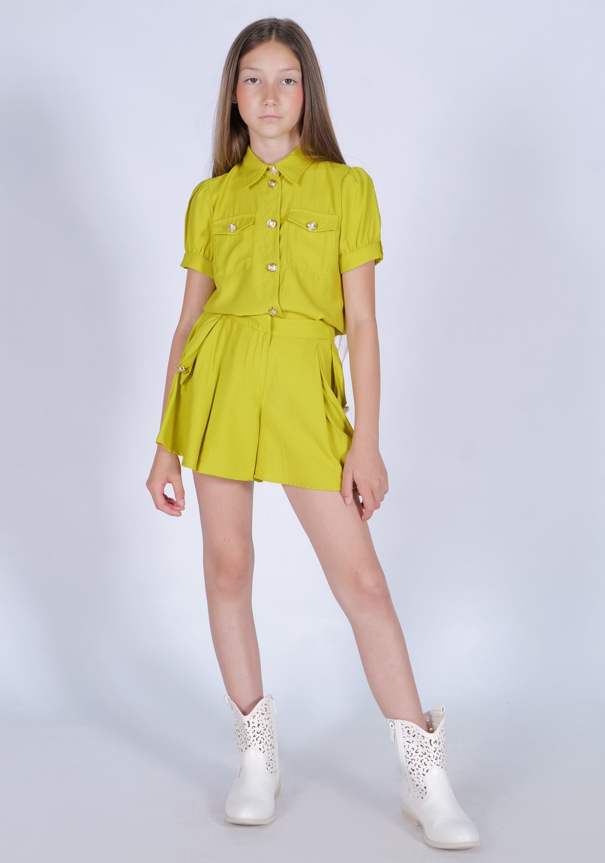 Camicia Made in Italy in Tessuto Morbido e Fresco HLove bambina