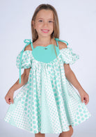 Vestito cotone stampato dettaglio cuore Fun&Fun bambina