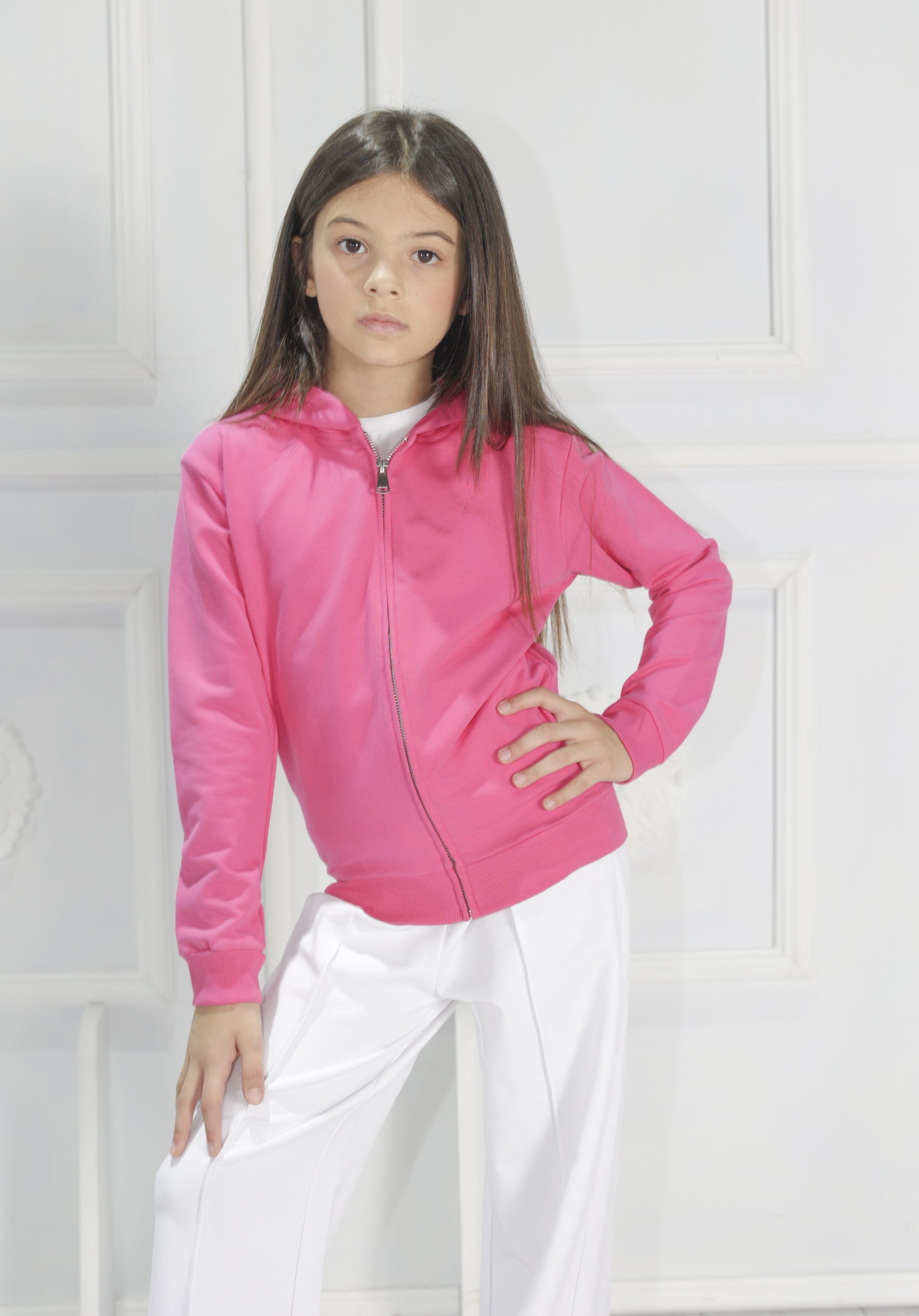 Felpa cappuccio zip Fun&Fun bambina Junior
