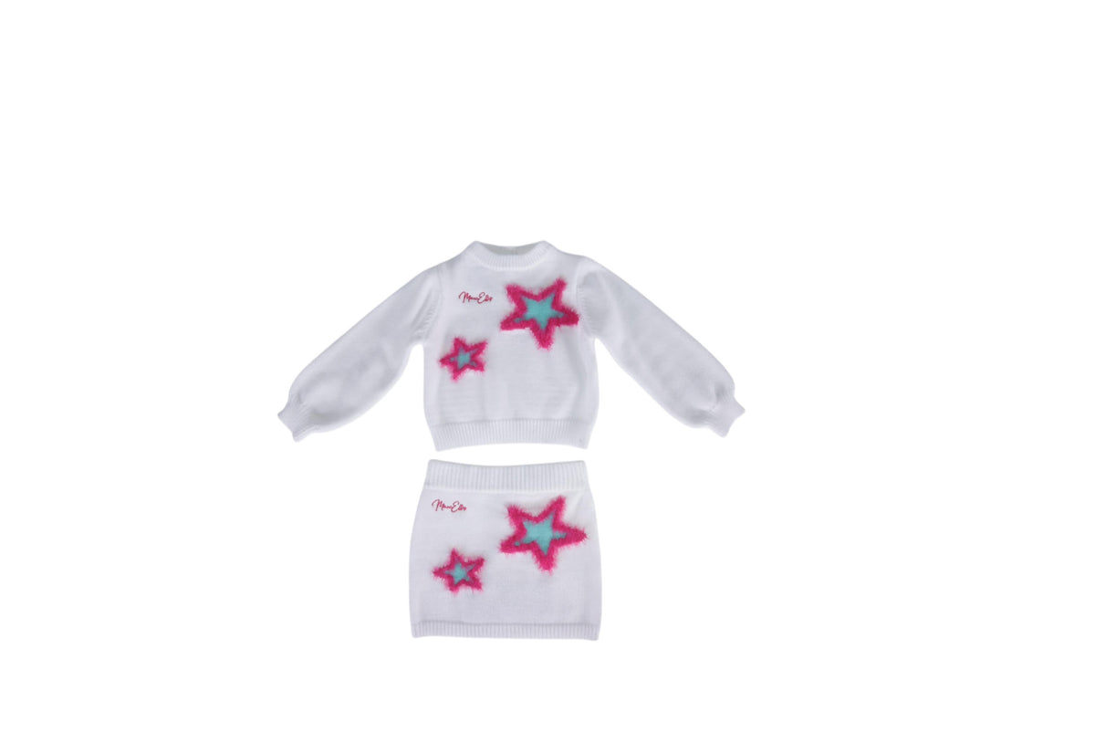 Maglia Maglioncino Neonata con Grafiche a Stella Marc Ellis bambina
