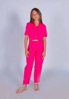 Pantalone tasche america fondo risvolto Marc Ellis bambina Junior
