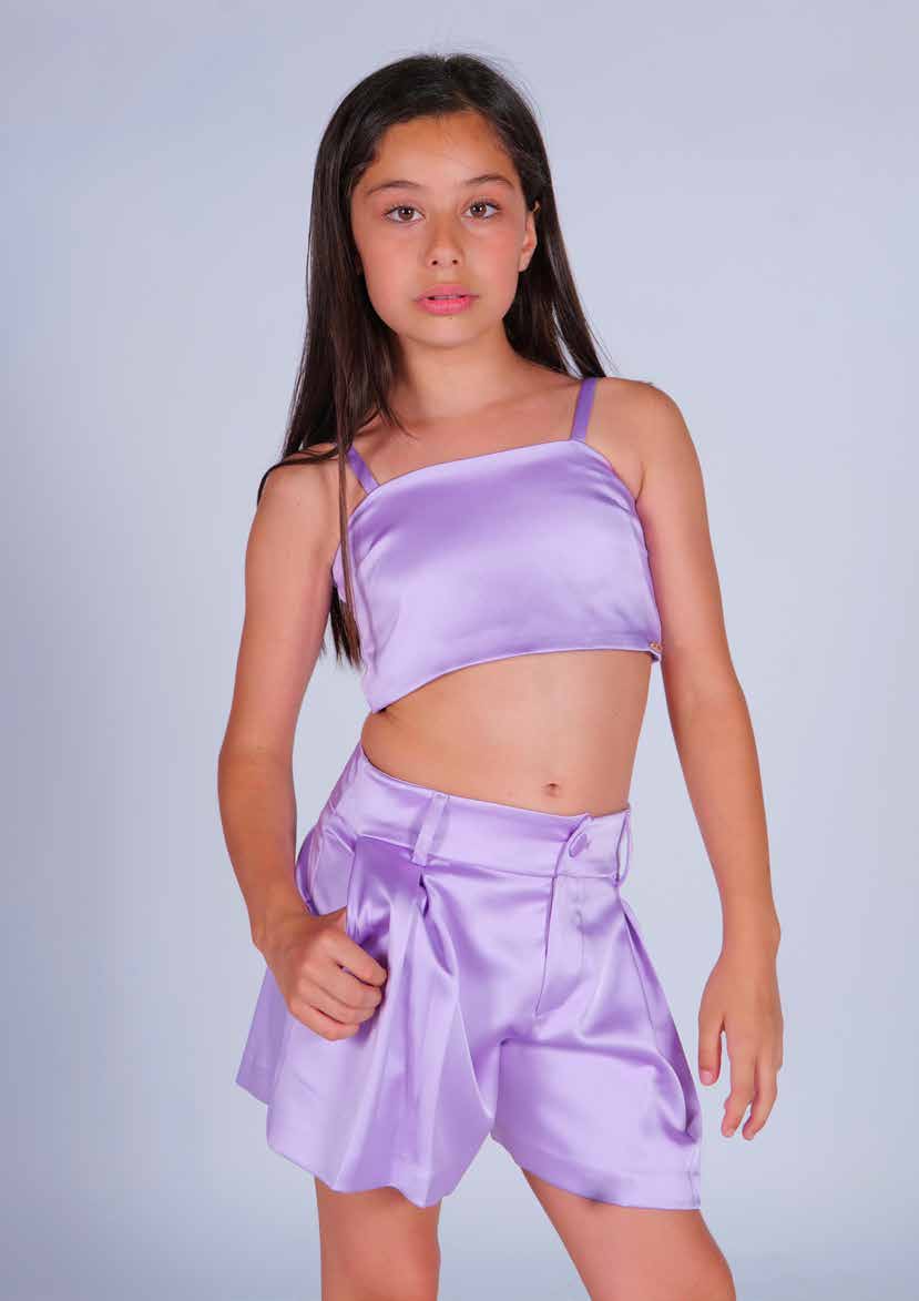 Short in Raso Junior Marc Ellis Junior bambina