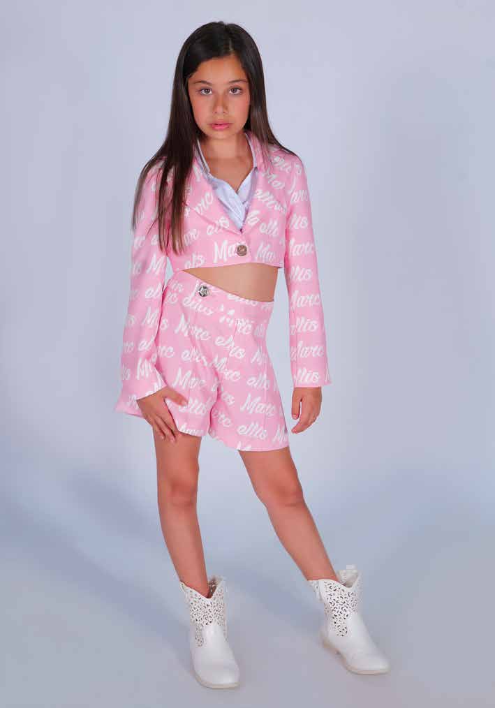 Giacca corta con collo a revers Marc Ellis bambina