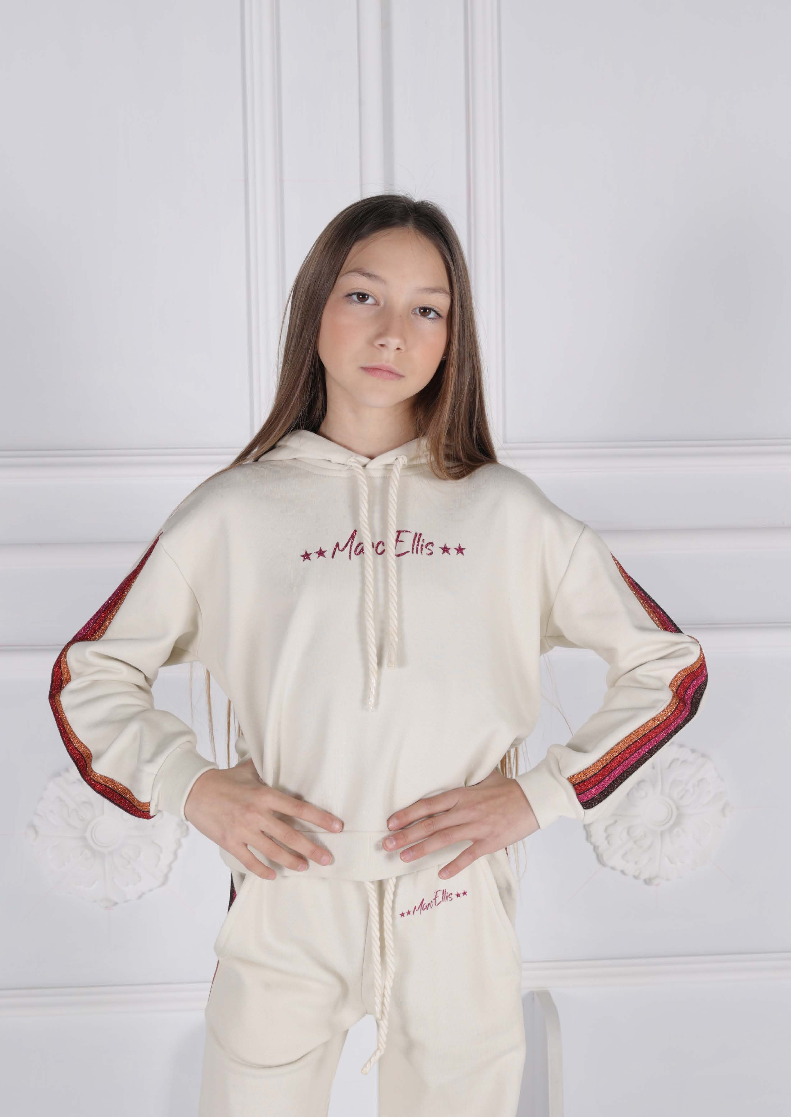 Felpa Oversize con Cappuccio Marc Ellis bambina