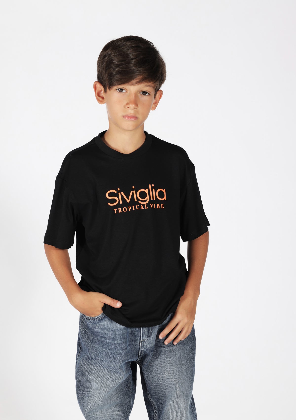 T-shirt con Logo Siviglia bambino