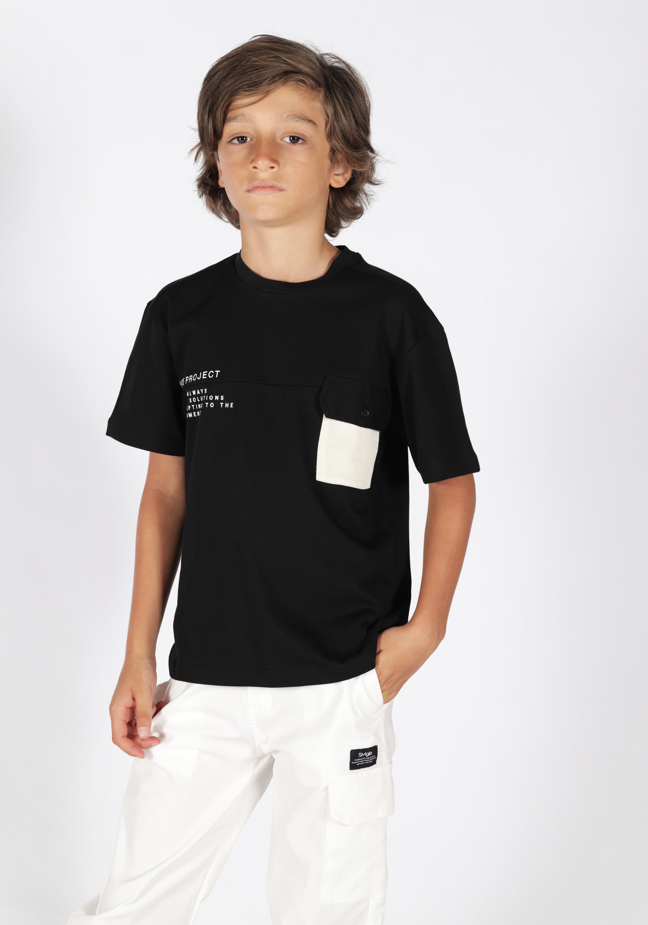 T-shirt con Dettagli a Contrasto Siviglia bambino