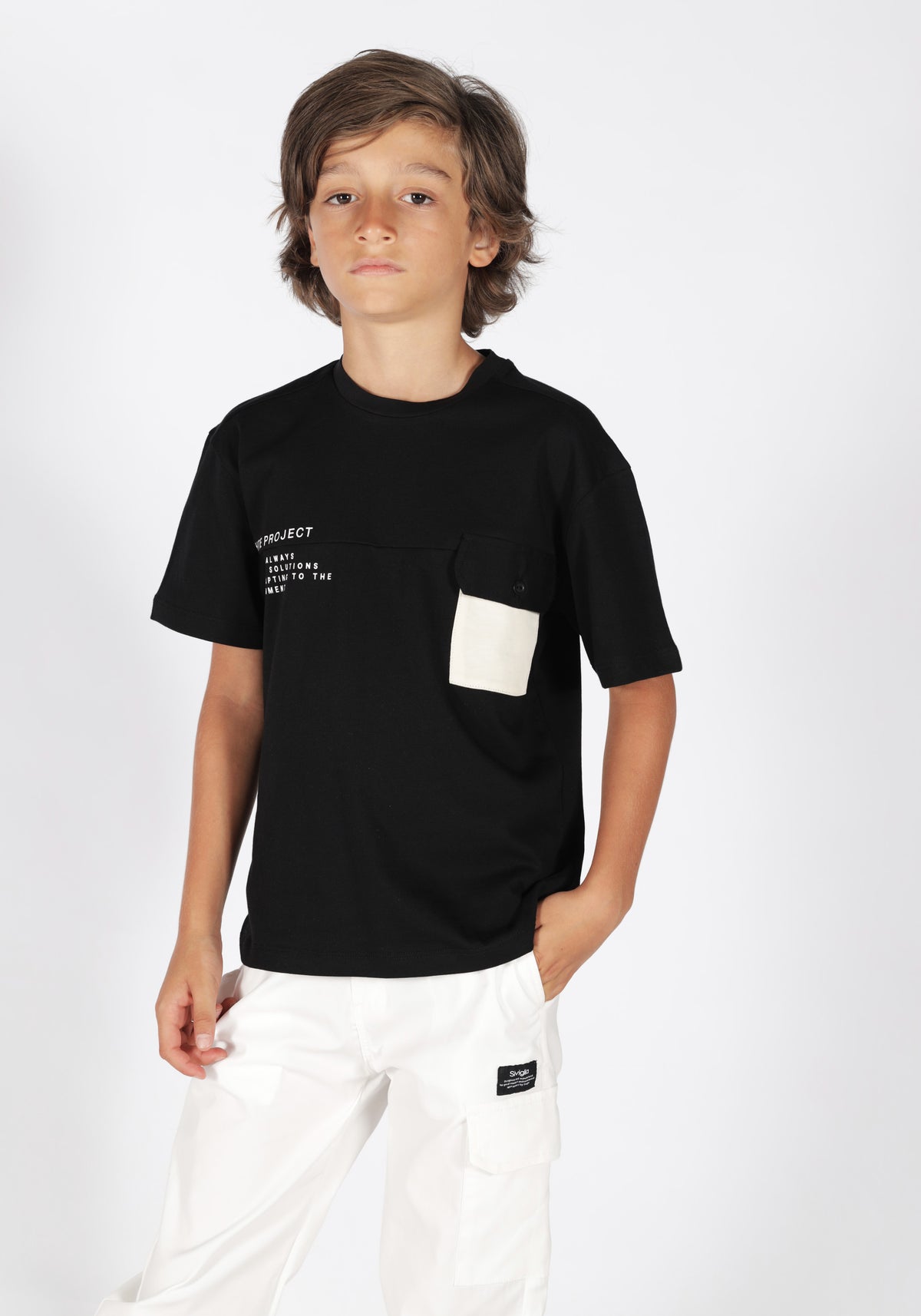 T-shirt con Dettagli a Contrasto Siviglia bambino