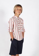 Camicia a Righe in Lino Siviglia bambino