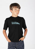 T-shirt con Stampa Logo Blu o White Siviglia bambino