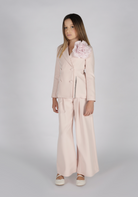 Giacca blazer doppiopetto con dettagli strass Fun&Fun bambina